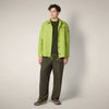 Citron Green with Milano print