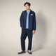 Navy Blue with Roma print