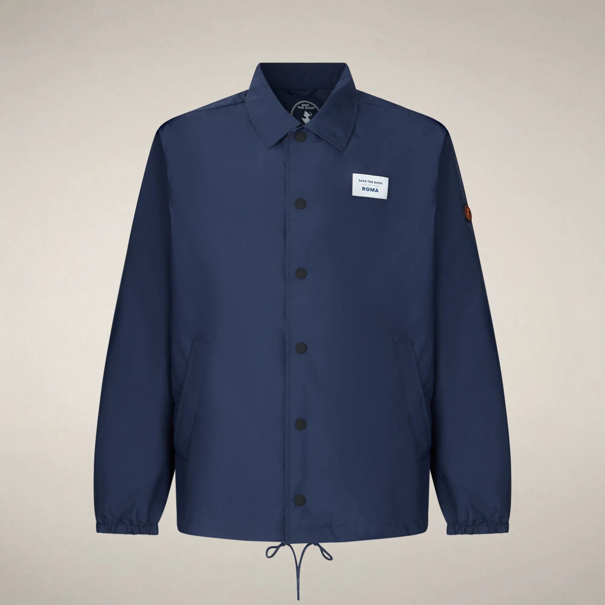 Navy Blue with Roma print
