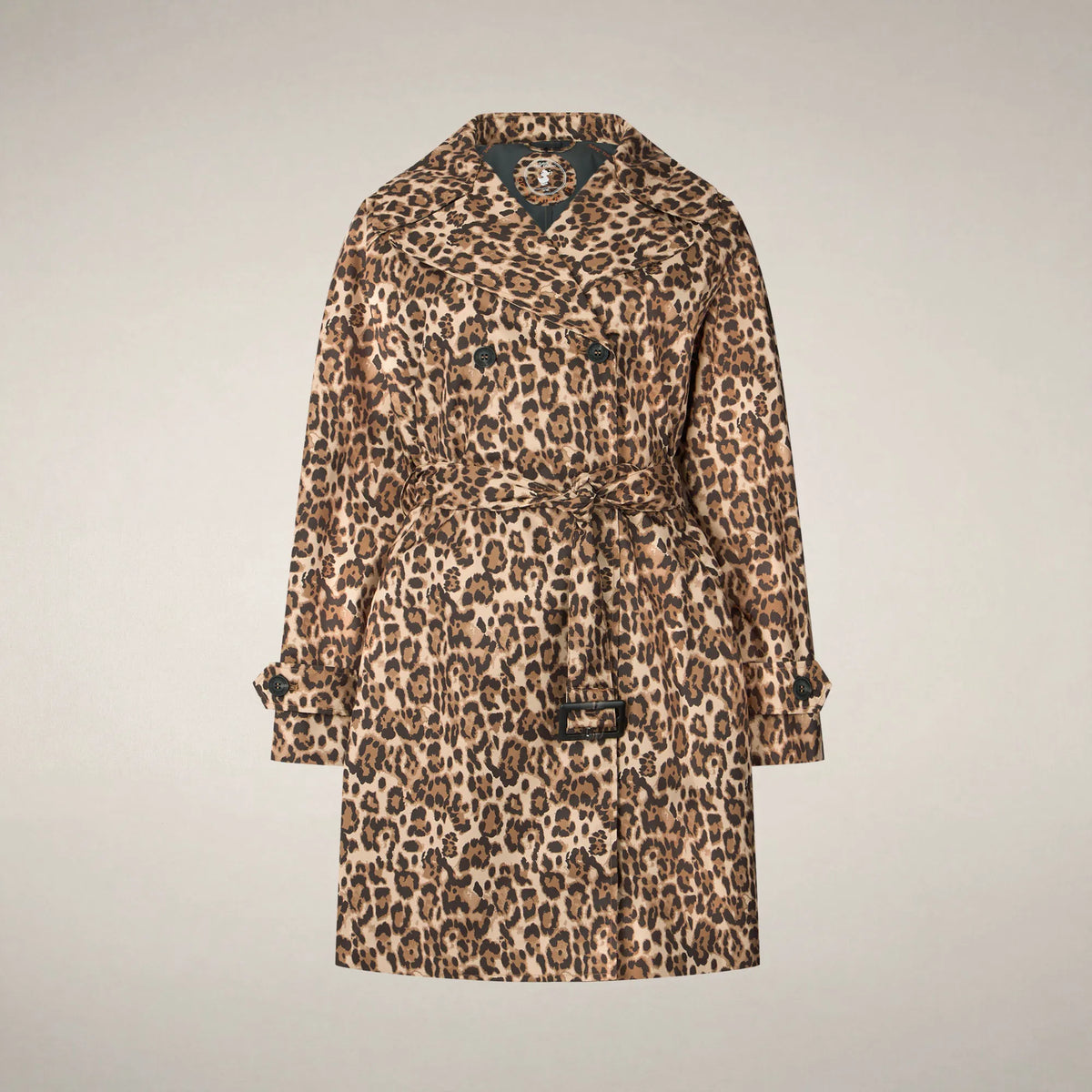 Macro leopardo marrone