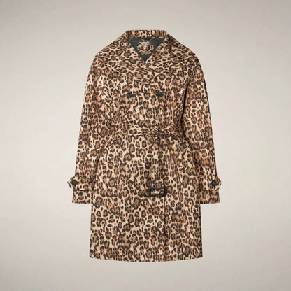 Macro leopardo marrone