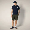 Navy Blue with Roma print