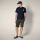 Navy Blue with Roma print