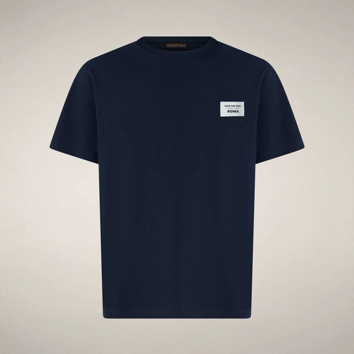 Navy Blue with Roma print