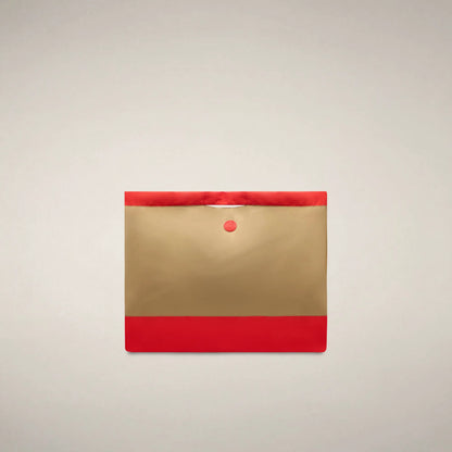 Khaki Brown and Jack Red