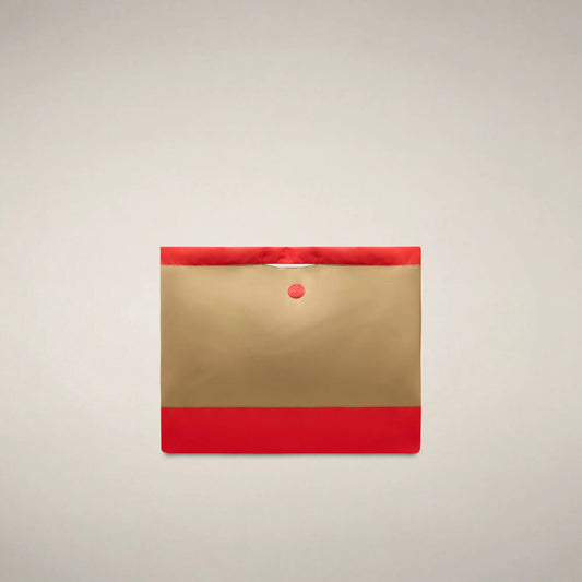 Khaki Brown and Jack Red