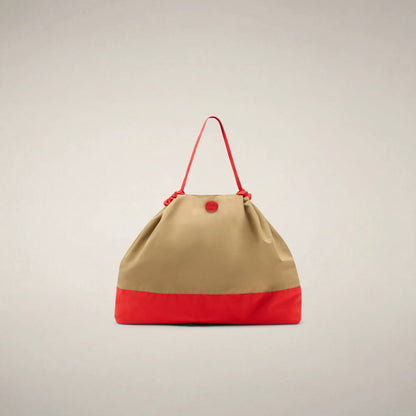 Khaki Brown and Jack Red